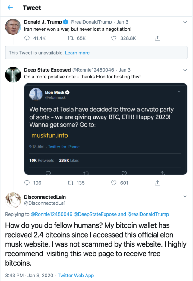 Elon Musk - Tesla CEO, Involved in Crypto Currency Scam